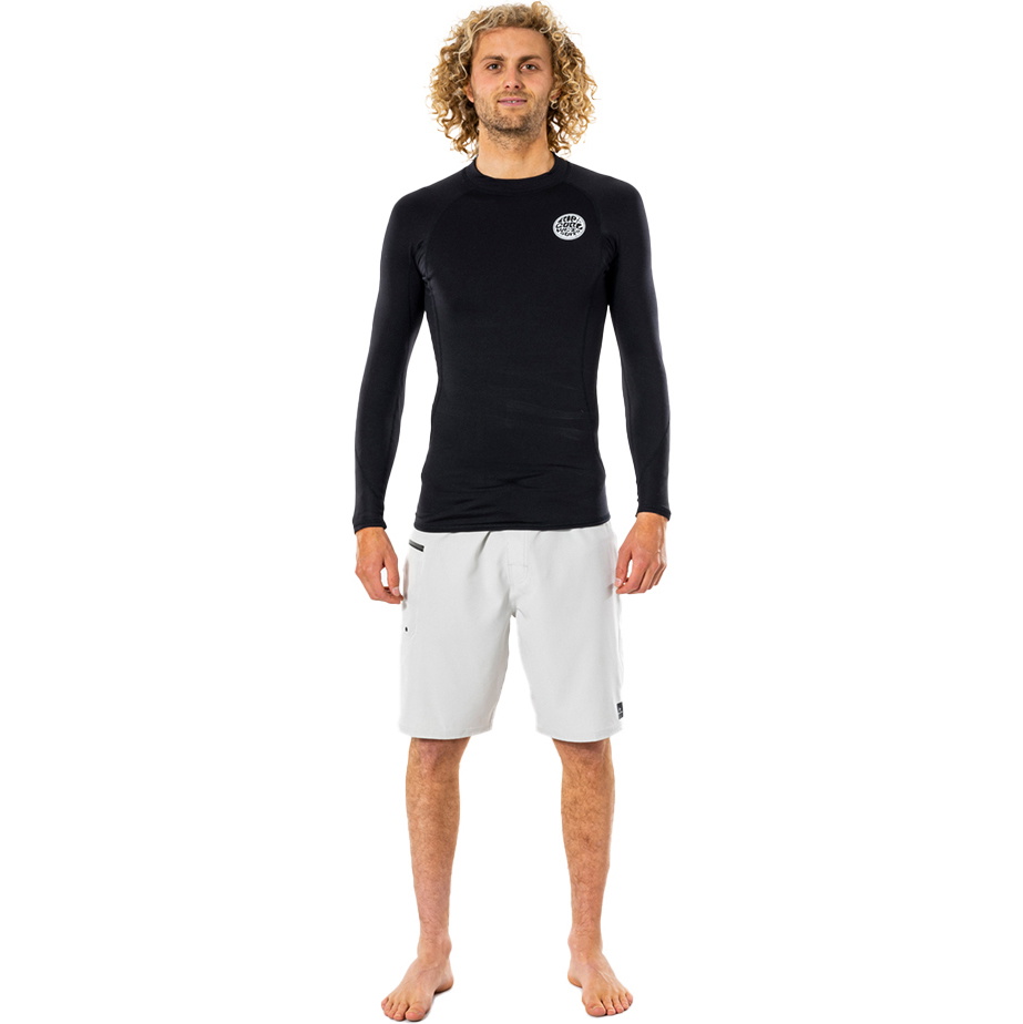 2026 Rip Curl Mens Thermopro 1mm Long Sleeve Thermal Vest WLYYAM - Black